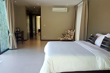 Master Bedroom with Pool and Garden View